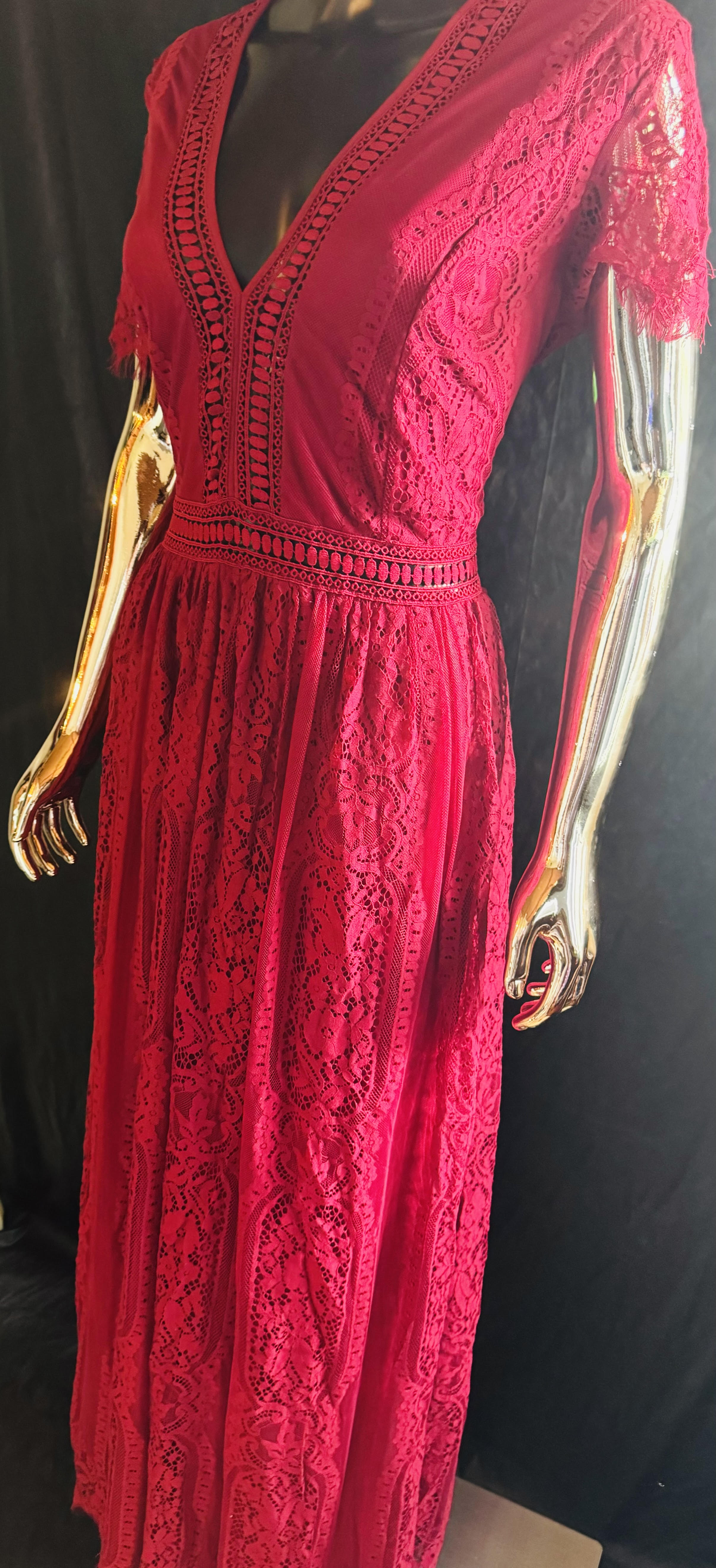 Boho Lace Maxi Dress My Store Boho Lace Maxi Dress My Store