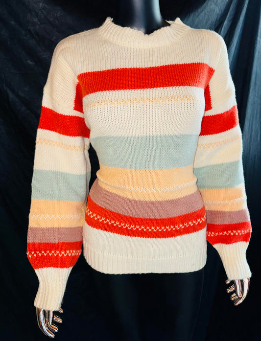 Multicolored Striped Sweater