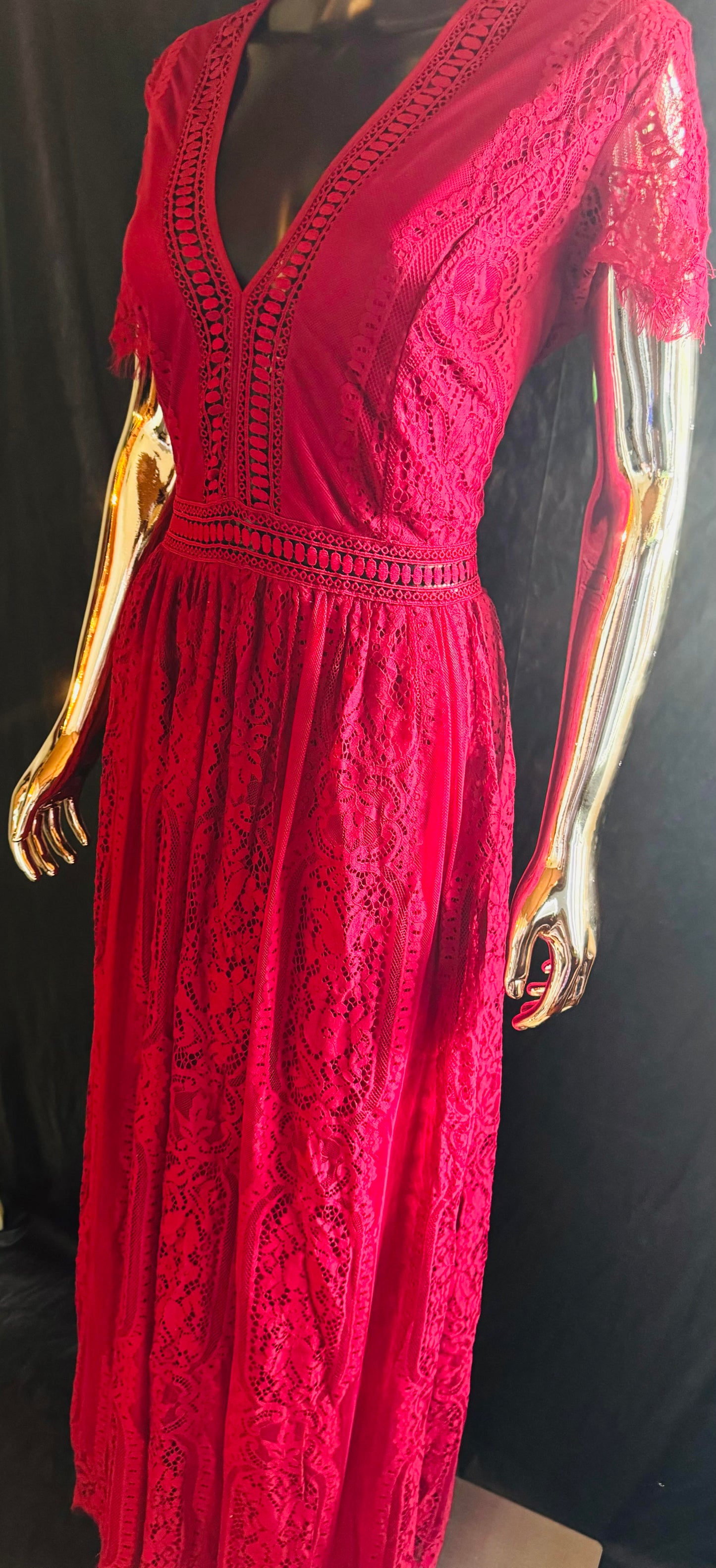 Boho Lace Maxi Dress