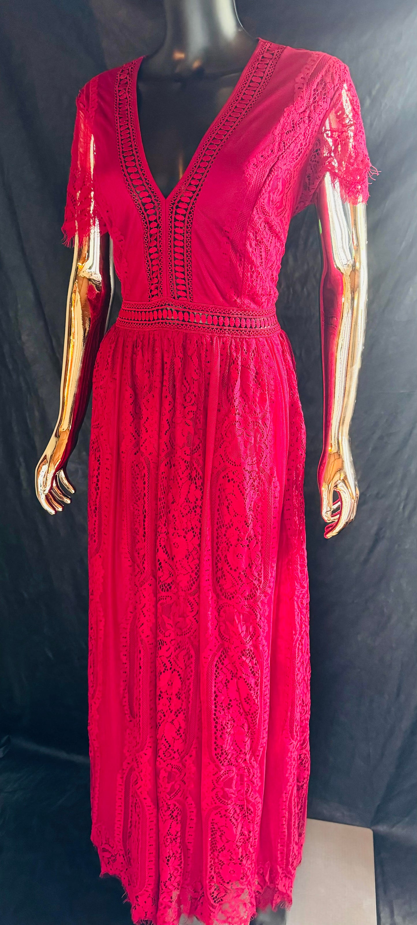 Boho Lace Maxi Dress